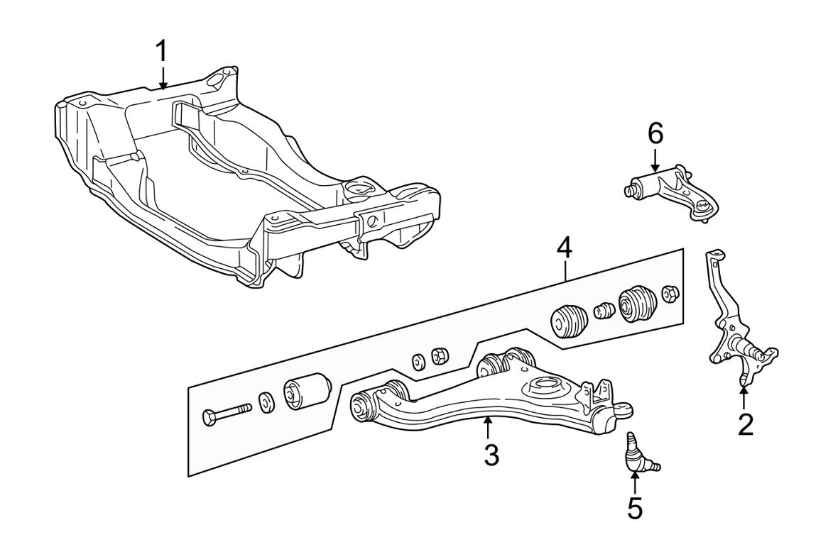 Mercedes Control Arm - Front Driver Side Lower (w/ Bushing) 2103307607